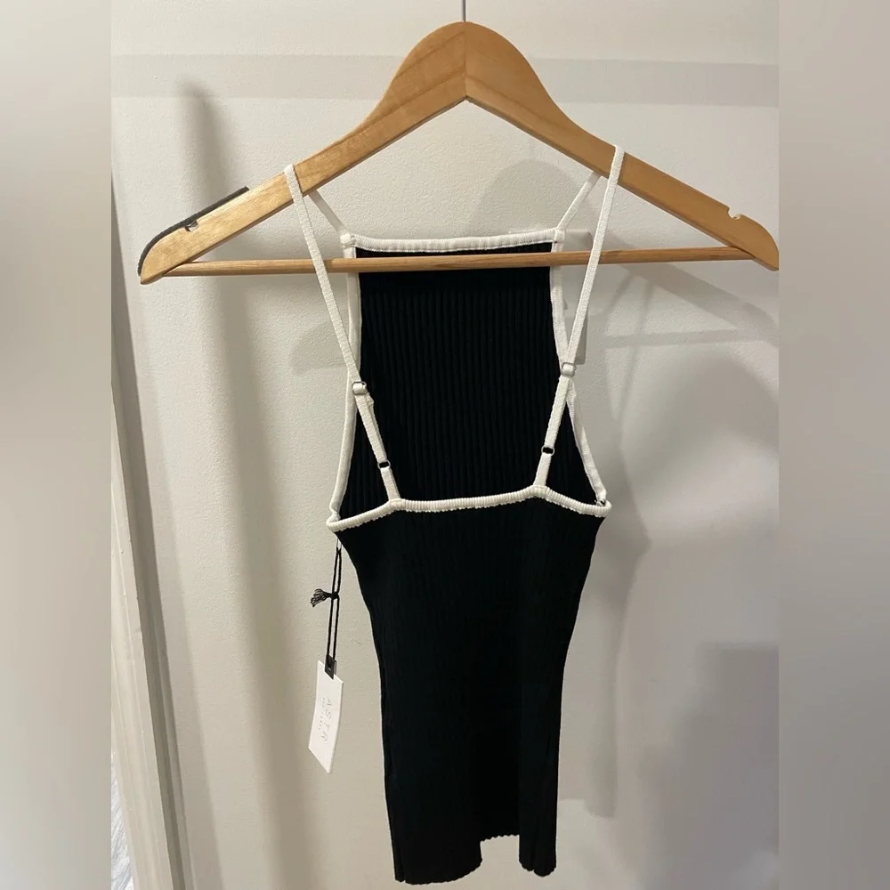 ASTR THE LABEL JENINI KNIT TOP BLACK - Picture 4 of 4